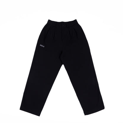 Straight Crease Pants - Black